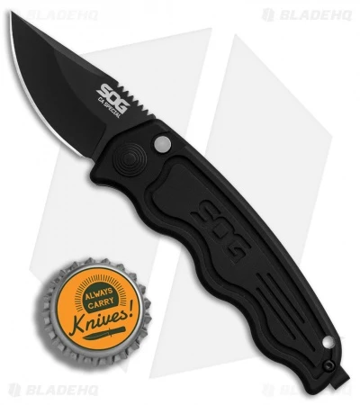 SOG-TAC California Special Automatic Knife (1.9" Black) ST-14 SOG-TAC California Special Automatic Knife (1.9" Black) ST-14 -Benchmade Store SOG TAC California Special black BHQ 80605 er bottlecap