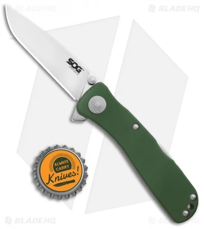 SOG Twitch II Spring Assisted Knife Moss (2.68" Satin) TWI210-BX SOG Twitch II Spring Assisted Knife Moss (2.68" Satin) TWI210-BX -Benchmade Store SOG Twitch II SA Moss Satin TWI210 BX BHQ 104062 jr bottlecap