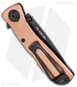 SOG Twitch II Spring Assisted Knife Copper (2.68" Black) TWI302-PB -Benchmade Store SOG Twitch II Spring Assisted Knife Copper 2.68 Black TWI302 PB BHQ 116325 LS Side