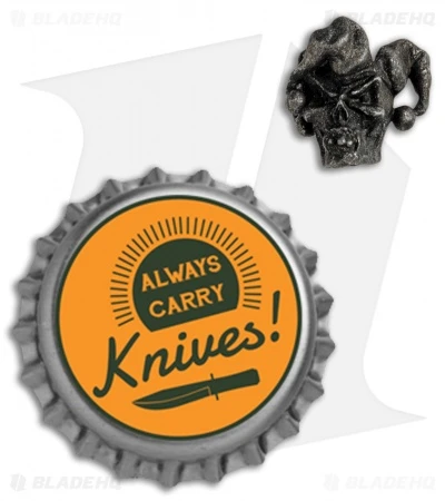 Schmuckatelli Black Oxidized Jester Mini 3/16" Lanyard Bead Schmuckatelli Black Oxidized Jester Mini 3/16" Lanyard Bead -Benchmade Store Schmuckatelli Black Oxidized Jester Mini Lanyard Bead JSMB3.16 BHQ 103931 jr bottlecap