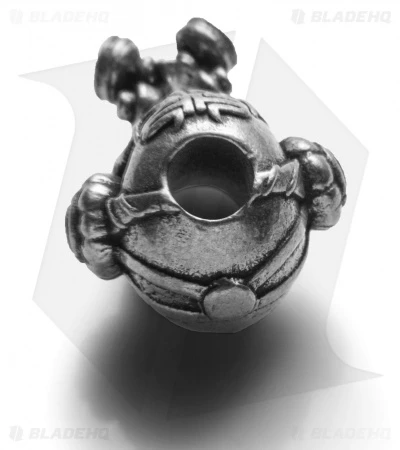 Schmuckatelli Brous Gas Mask Skull Bead w/ Logo (Pewter) Schmuckatelli Brous Gas Mask Skull Bead W/ Logo (Pewter) -Benchmade Store Schmuckatelli Brous Gas Mask Skull Bead Logo Pewter BHQ 67573 jr back