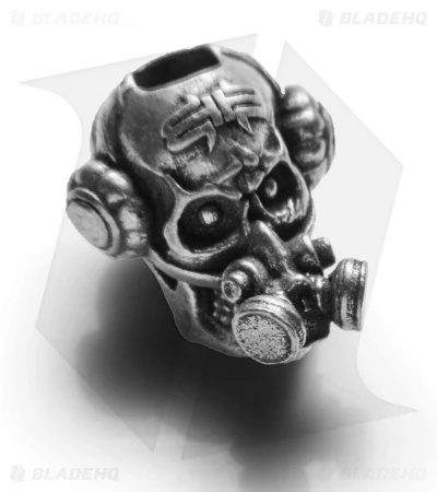 Schmuckatelli Brous Gas Mask Skull Bead w/ Logo (Pewter) Schmuckatelli Brous Gas Mask Skull Bead W/ Logo (Pewter) -Benchmade Store Schmuckatelli Brous Gas Mask Skull Bead Logo Pewter BHQ 67573 jr