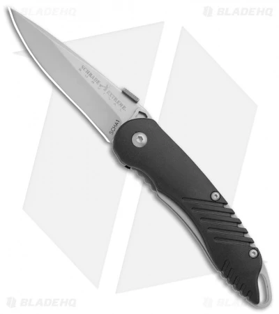 Schrade Extreme Survival Spring Assisted Knife Black ABS (3" Bead Blast) SCHA1 Schrade Extreme Survival Spring Assisted Knife Black ABS (3" Bead Blast) SCHA1 -Benchmade Store Schrade Extreme Survival Black ABS BB SCHA1 BHQ 2830 jr 2