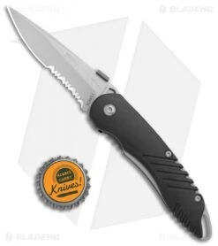 Schrade Extreme Survival Spring Assisted Knife Black ABS (3" BB Serr) SCHAS1 -Benchmade Store Schrade Extreme Survival Black ABS BB Serr SCHAS1 BHQ 71149 jr bottlecap 2