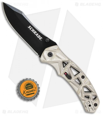 Schrade Shizzle MAGIC Spring Assisted Knife Champagne (3.375" Black) Schrade Shizzle MAGIC Spring Assisted Knife Champagne (3.375" Black) -Benchmade Store Schrade Shizzle MAGIC SA Champagne Black SCHA11C BHQ 61993 jr bottlecap
