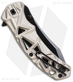 Schrade Shizzle MAGIC Spring Assisted Knife Champagne (3.375" Black) 4 Schrade Shizzle MAGIC Spring Assisted Knife Champagne (3.375" Black) -Benchmade Store Schrade Shizzle MAGIC SA Champagne Black SCHA11C BHQ 61993 jr side