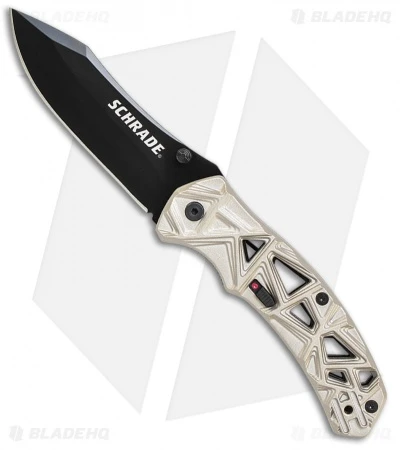 Schrade Shizzle MAGIC Spring Assisted Knife Champagne (3.375" Black) Schrade Shizzle MAGIC Spring Assisted Knife Champagne (3.375" Black) -Benchmade Store Schrade Shizzle MAGIC SA Champagne Black SCHA11C BHQ 61993 jr