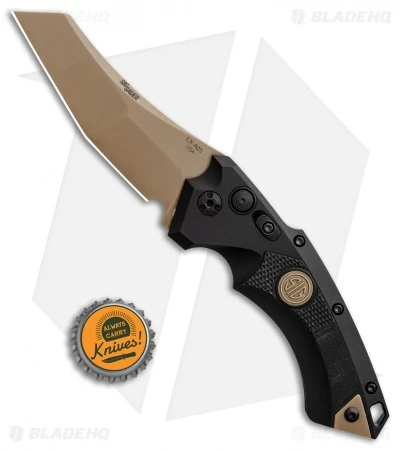 Hogue Sig Sauer EX-A05 Wharncliffe Automatic Knife Black (3.5" FDE) 36520 Hogue Sig Sauer EX-A05 Wharncliffe Automatic Knife Black (3.5" FDE) 36520 -Benchmade Store Sig Knives EX A05 Spear Point FDE SW BHQ 84599 jr bottlecap