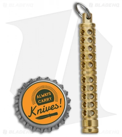 Spalinger Gear Brass Round XL Grooved Tritium Lantern (Satin) Spalinger Gear Brass Round XL Grooved Tritium Lantern (Satin) -Benchmade Store Spalinger Gear Tritium Lantern XL Brass BHQ 87160 jr bottlecap