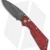 Strider + Pro-Tech SnG Automatic Knife Red Grain Micarta (3.5" Damascus) 2 Strider + Pro-Tech SnG Automatic Knife Red Grain Micarta (3.5" Damascus) -Benchmade Store Strider Protech SnG Auto Red Grain Micarta Damascus BHQ 104757 jr