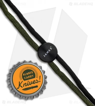 James Brand The Ulu Lanyard w/ Black Stainless Steel Bead James Brand The Ulu Lanyard W/ Black Stainless Steel Bead -Benchmade Store The James Brand The Ulu Lanyard Black SS Bead ES202903 10 BHQ 88098 jr bottlecap