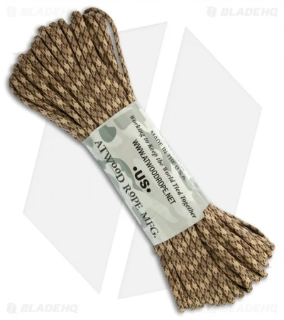 Rattler 550 Paracord Nylon Braided 7-Strand Core (100') USA Rattler 550 Paracord Nylon Braided 7-Strand Core (100') USA -Benchmade Store atwood rope 550 paracord 100ft rattler