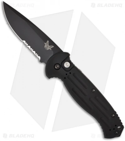 Benchmade 9051SBK AFO II Automatic Knife (3.56" Black Serr) *Used* Benchmade 9051SBK AFO II Automatic Knife (3.56" Black Serr) *Used* -Benchmade Store benchmade 9051 sbk afo ii auto 1
