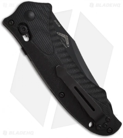 Benchmade 9555BK Rift Automatic Knife (3.67" Black) Benchmade 9555BK Rift Automatic Knife (3.67" Black) -Benchmade Store benchmade 9555bk osborne rift auto axis back 1