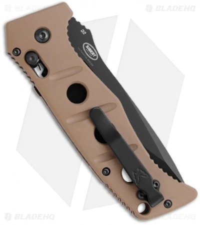 Benchmade 2750 Adamas Automatic Knife Tan (3.82" Black) 2750BKSN Benchmade 2750 Adamas Automatic Knife Tan (3.82" Black) 2750BKSN -Benchmade Store benchmade sibert auto adamas 2750bksn bhq 11299 jr side