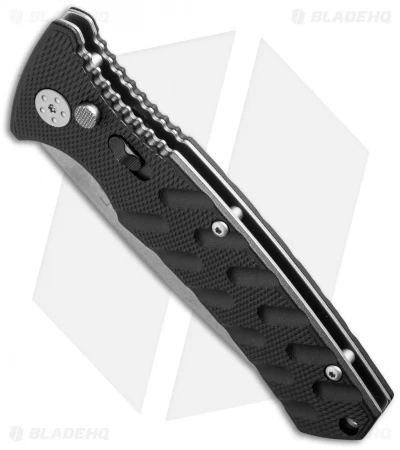 Boker Plus Strike Drop Point Automatic Knife (3.25" Stonewash) Boker Plus Strike Drop Point Automatic Knife (3.25" Stonewash) -Benchmade Store boker 01bo400n bottom cm