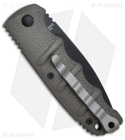 Boker Kalashnikov Automatic Knife Gray (3.25" D2 Black Serr) Boker Kalashnikov Automatic Knife Gray (3.25" D2 Black Serr) -Benchmade Store boker kalashnikov ser 01kals74b back