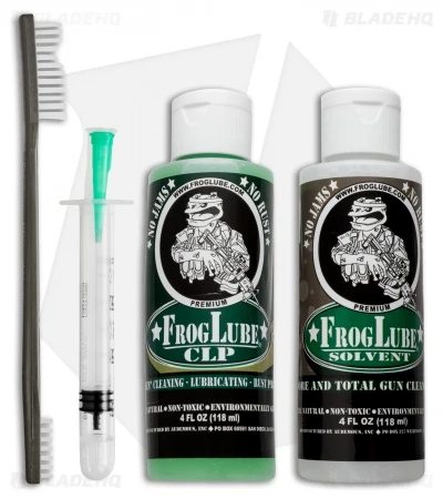 FrogLube CLP 4 oz. System Precision Cleaner Kit FrogLube CLP 4 Oz. System Precision Cleaner Kit -Benchmade Store frog lube complete weapon care system pack