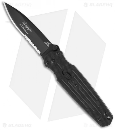 Gerber Mini Covert Spring Assisted Knife Drop Point (2.75" Black Serr) 22-01967 Gerber Mini Covert Spring Assisted Knife Drop Point (2.75" Black Serr) 22-01967 -Benchmade Store gerber 22 01967 mini covert fast serr bhq 4054 jr