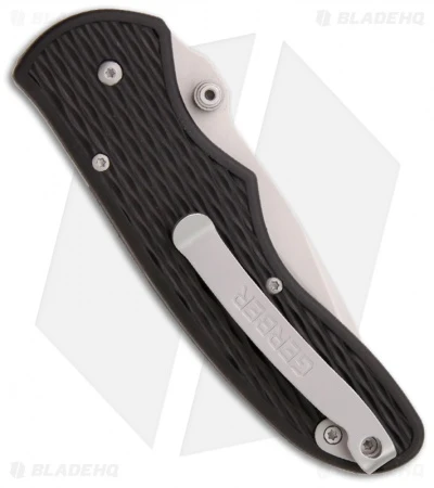 Gerber Fast Draw Spring Knife Spring Assisted (3" Bead Blast Serr) 07161 Gerber Fast Draw Spring Knife Spring Assisted (3" Bead Blast Serr) 07161 -Benchmade Store gerber fast draw 22 07162 back