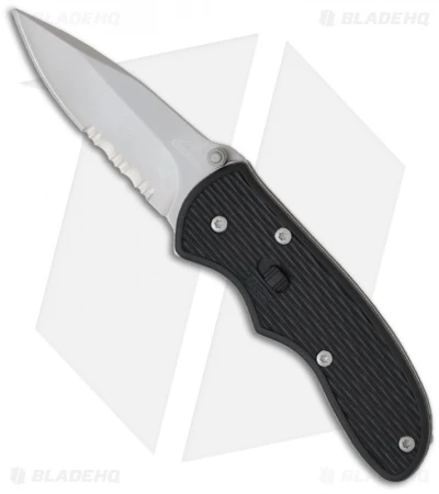 Gerber Mini Fast Draw Knife Spring Assisted (2.1" Bead Blast Serr) 01525 Gerber Mini Fast Draw Knife Spring Assisted (2.1" Bead Blast Serr) 01525 -Benchmade Store gerber mini fast draw serrated 22 01525