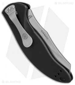 Hogue Knives EX-A04 Wharncliffe Automatic Knife Black (4" Tumbled) 34406 -Benchmade Store hogue knives EX A04 wharncliffe black 34406 BHQ 37969 er side