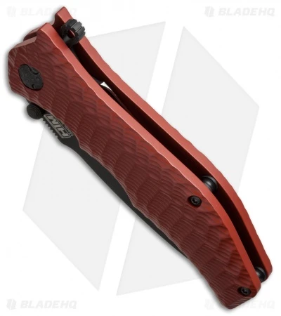 HTM Darrel Ralph Gun Hammer Tanto Spring Assisted Knife Red (3.5" Black) HTM Darrel Ralph Gun Hammer Tanto Spring Assisted Knife Red (3.5" Black) -Benchmade Store htm gun hammer assist crimson red dlc t cm spine