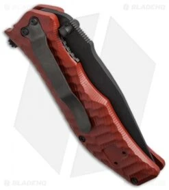 HTM Darrel Ralph Gun Hammer Tanto Spring Assisted Knife Red (3.5" Black) 4 HTM Darrel Ralph Gun Hammer Tanto Spring Assisted Knife Red (3.5" Black) -Benchmade Store htm gun hammer assist crimson red dlc tanto cm side