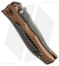 HTM Darrel Ralph Gun Hammer Tanto Spring Assisted Knife Copper (3.5" Gray) -Benchmade Store htm gun hammer copper tanto concrete bhq 36301 cm side