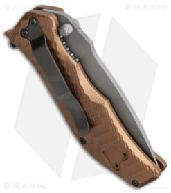 HTM Darrel Ralph Gun Hammer Torpedo Spring Assisted Knife Copper (3.5" Gray) -Benchmade Store htm gun hammer copper torpedo bhq 36299 cm side