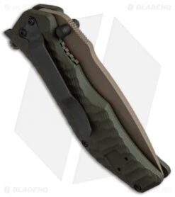 HTM Darrel Ralph Gun Hammer Torpedo Spring Assisted Knife OD Green (3.5" FDE) 4 HTM Darrel Ralph Gun Hammer Torpedo Spring Assisted Knife OD Green (3.5" FDE) -Benchmade Store htm gun hammer od fde ghebohao cm side