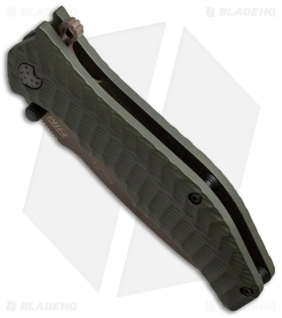 HTM Darrel Ralph Gun Hammer Torpedo Spring Assisted Knife OD Green (3.5" FDE) HTM Darrel Ralph Gun Hammer Torpedo Spring Assisted Knife OD Green (3.5" FDE) -Benchmade Store htm gun hammer od fde ghebohao cm spine