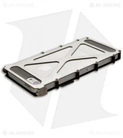 CRKT INoxCase Stainless Steel IPhone 5 Case 180Â° Cover INOX5S -Benchmade Store inox inoxcase iphone5 stainless steel satin 180 inox5s back