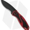 Kershaw Blur Assisted Opening Knife Red (3.375" Black Serr) 1670RDBLKST 2 Kershaw Blur Assisted Opening Knife Red (3.375" Black Serr) 1670RDBLKST -Benchmade Store kershaw 1670rdblkst blur red black folder