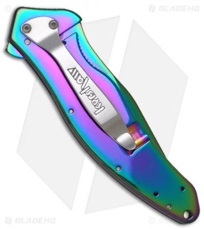 Kershaw Shallot Assisted Opening Knife (3.5" Spectrum) 1840VIB Kershaw Shallot Assisted Opening Knife (3.5" Spectrum) 1840VIB -Benchmade Store kershaw 1840vib shallot back