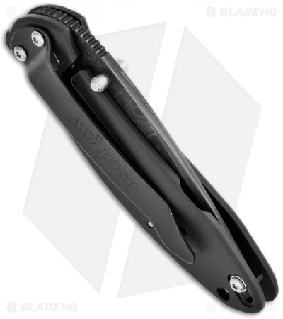 Kershaw Scallion Assisted Opening Knife Black (2.25" Damascus) 1620DAMBK Kershaw Scallion Assisted Opening Knife Black (2.25" Damascus) 1620DAMBK -Benchmade Store kershaw black damascus plain 1620damckt schallion side