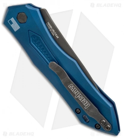 Kershaw Launch 6 Automatic Knife Blue Aluminum (3.75" Black) 7800BLUBLK Kershaw Launch 6 Automatic Knife Blue Aluminum (3.75" Black) 7800BLUBLK -Benchmade Store kershaw launch 6 blue 7800BLUBLK BHQ 37862 er side