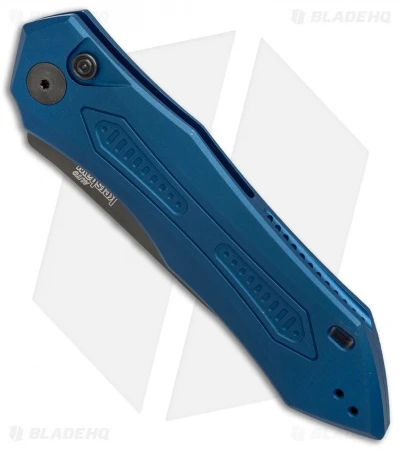 Kershaw Launch 6 Automatic Knife Blue Aluminum (3.75" Black) 7800BLUBLK Kershaw Launch 6 Automatic Knife Blue Aluminum (3.75" Black) 7800BLUBLK -Benchmade Store kershaw launch 6 blue 7800BLUBLK BHQ 37862 er spine