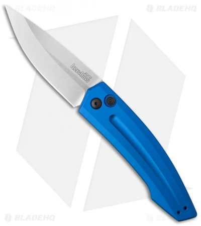 Kershaw Launch 2 Automatic Knife Blue Aluminum (3.4" Stonewash) 7200BLUSW Kershaw Launch 2 Automatic Knife Blue Aluminum (3.4" Stonewash) 7200BLUSW -Benchmade Store kershaw launch auto 2 sw 7200blusw cm
