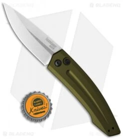 Kershaw Launch 2 Automatic Knife OD Green Aluminum (3.4" Stonewash) 7200SWOL -Benchmade Store kershaw launch auto 2 sw 7200swol cm bhq 32693 jr bottlecap