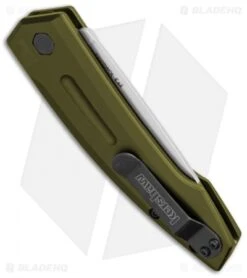 Kershaw Launch 2 Automatic Knife OD Green Aluminum (3.4" Stonewash) 7200SWOL -Benchmade Store kershaw launch auto 2 sw 7200swol cm bhq 32693 jr side 1