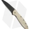 Kershaw Leek Assisted Opening Knife Desert Sand (3" Black) 1660DSBLK -Benchmade Store kershaw leek desert sand KS1660DSBLK BHQ 49608 er