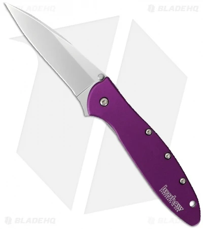 Kershaw Leek Assisted Opening Knife Purple (3" Bead Blast) 1660PUR Kershaw Leek Assisted Opening Knife Purple (3" Bead Blast) 1660PUR -Benchmade Store kershaw leek purple 1660PUR BHQ 14808 jr