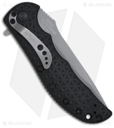 Kershaw Volt II Assisted Opening Knife Black (3.25" Bead Blast Serr) 3650ST Kershaw Volt II Assisted Opening Knife Black (3.25" Bead Blast Serr) 3650ST -Benchmade Store kershaw volt ii 3650 back