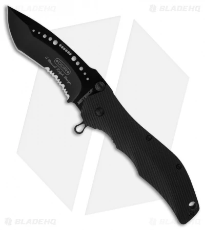Meyerco Maxx-Q Spring Assisted Knife G-10 (3.25" Black Serr) Meyerco Maxx-Q Spring Assisted Knife G-10 (3.25" Black Serr) -Benchmade Store meyerco maxx q spring assisted mfdrmq4ao black ser