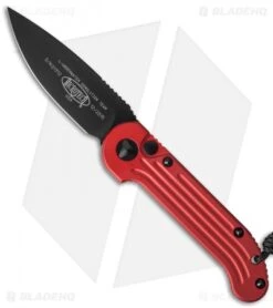 Microtech LUDT Automatic Knife Red (3.4" Black) 135-1RD