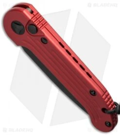 Microtech LUDT Automatic Knife Red (3.4" Black Serr) 135-2RD 3 Microtech LUDT Automatic Knife Red (3.4" Black Serr) 135-2RD -Benchmade Store microtech 135 2rd bottom cm 1
