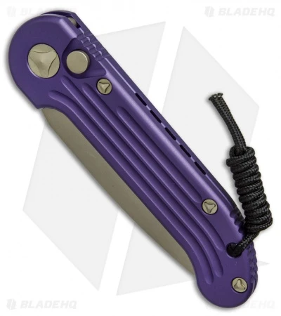 Microtech LUDT Automatic Knife Purple (3.4" Bronze) 135-13PU Microtech LUDT Automatic Knife Purple (3.4" Bronze) 135-13PU -Benchmade Store microtech LUDT purple bronze 135 13PU BHQ 49841 er spine