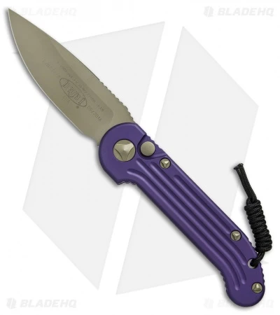 Microtech LUDT Automatic Knife Purple (3.4" Bronze) 135-13PU Microtech LUDT Automatic Knife Purple (3.4" Bronze) 135-13PU -Benchmade Store microtech LUDT purple bronze 135 13PU BHQ 49841 er