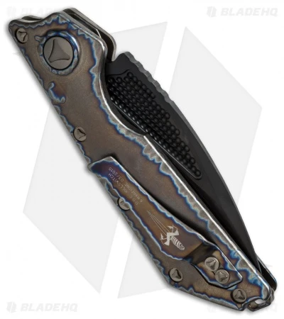 Marfione Custom DOC Killswitch Automatic Knife Flame Ti (3.75" DLC Satin) VAR. 4 Marfione Custom DOC Killswitch Automatic Knife Flame Ti (3.75" DLC Satin) VAR. 4 -Benchmade Store microtech doc killswitch dlc hand rub satin flamed ti 4 side cm